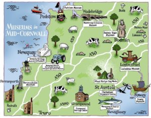 Mid-Cornwall Museum Group Map