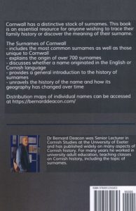 Surnames of Cornwall