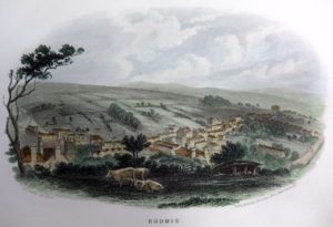 Bodmin - Steel engraving with hand colouring c1832
