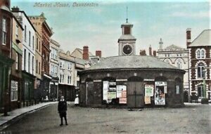 Market House Launceston postcard c1908