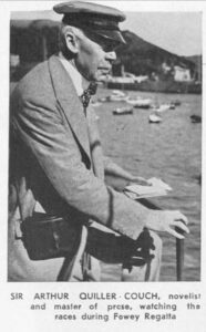 Sir Arthur Quiller-Couch watching Fowey Regatta 1933