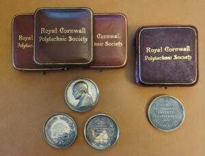 J C Burrow - Royal Cornwall Polytechnic Society Medals 1894-1908 (Recently repatriated to Cornwall)