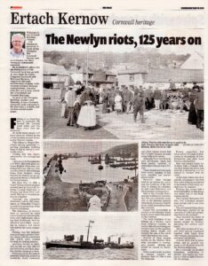 Ertach Kernow - The Newlyn Riots 125 years on
