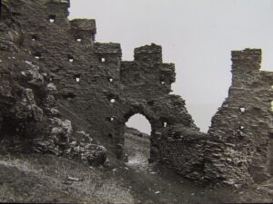 Glass Magic Lantern Slide View of Tintagel Castle C1890