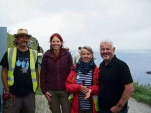 James Gossip, Alice Roberts, Jacky Nowakowski & Win Scutt (Bude & Stratton Post)