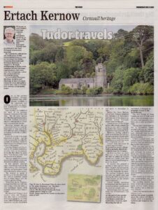 Ertach Kernow- Tudor Travels, John Leland around the Roseland Peninsula c1542