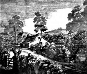 Scene of the Murder - Etching provided for the jury