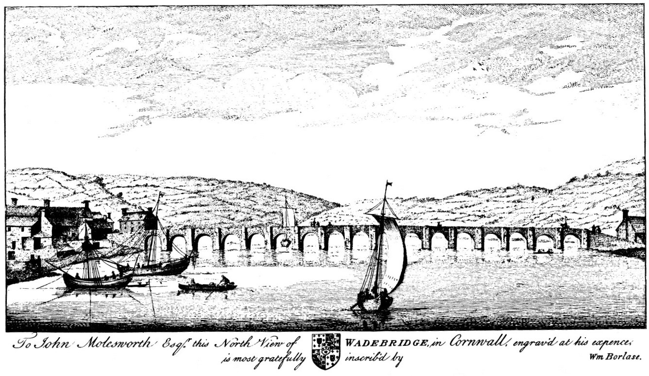 Wadebridge Bridge by Dr William Borlase 1758