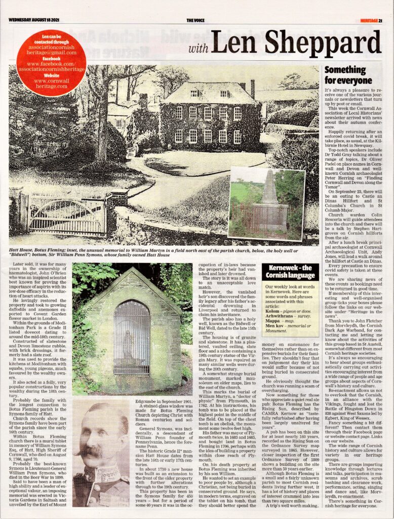 Botus Fleming portrait of a Cornish parish