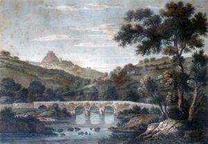 Polson Bridge in 1813 by Joseph Farington
