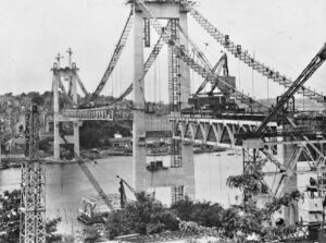 Tamar Bridge approaching completion