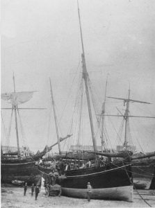 Newquay Harbour schooners