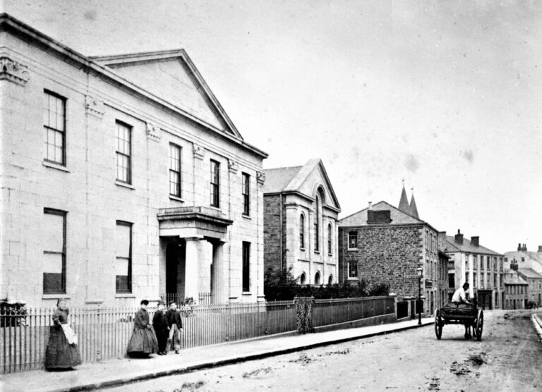River Street, Truro, Cornwall. Late 1800s Kowethas Ertach Kernow