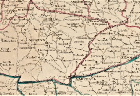 Martyn's Map 1748 - Mitchell