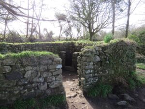 Entrance to the Baptistry at Madron