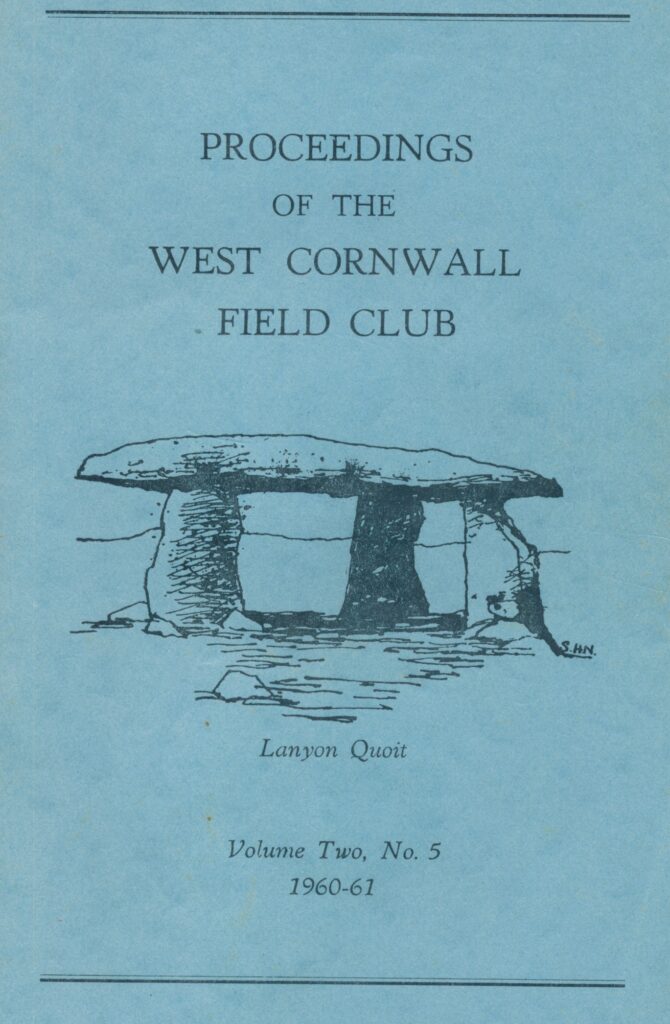 The final West Cornwall Field Club journal.