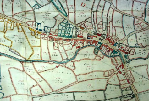 Camelford from a map dated 1753