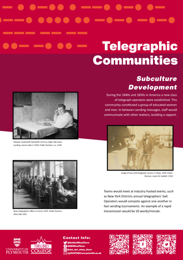 Telegraphic Communities
