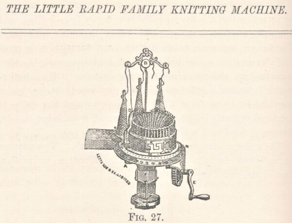 The Little Rapid Family Knitting Machine - Royal Cornwall Polytechnic Society 1872