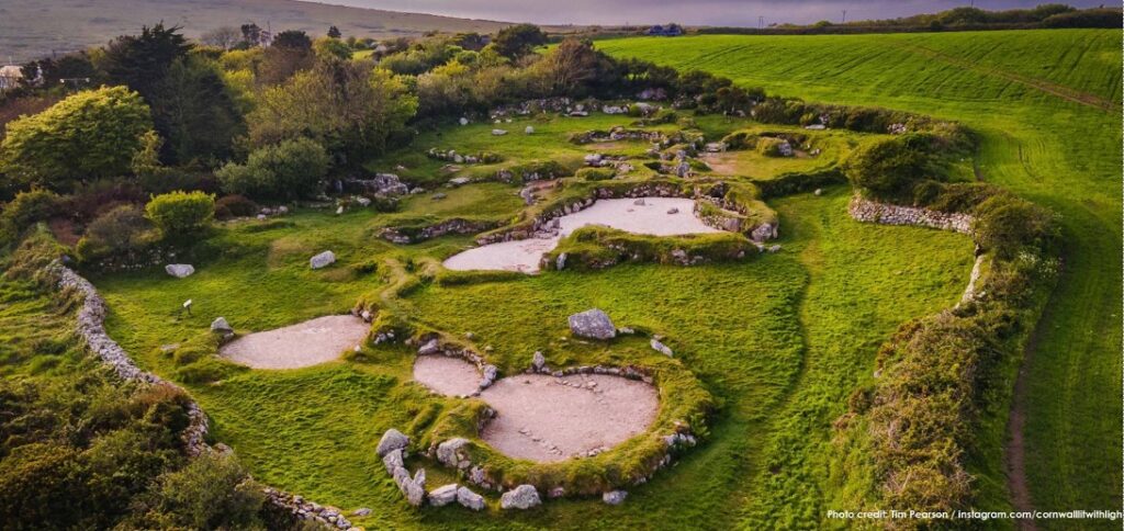 Carn Euny Aerial View