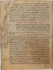 Early picture of King Arthur from Geoffrey of Monmouth’s Historia Regum Britanniae (History of the Kings of Britain) Bibliothèque Nationale de France
