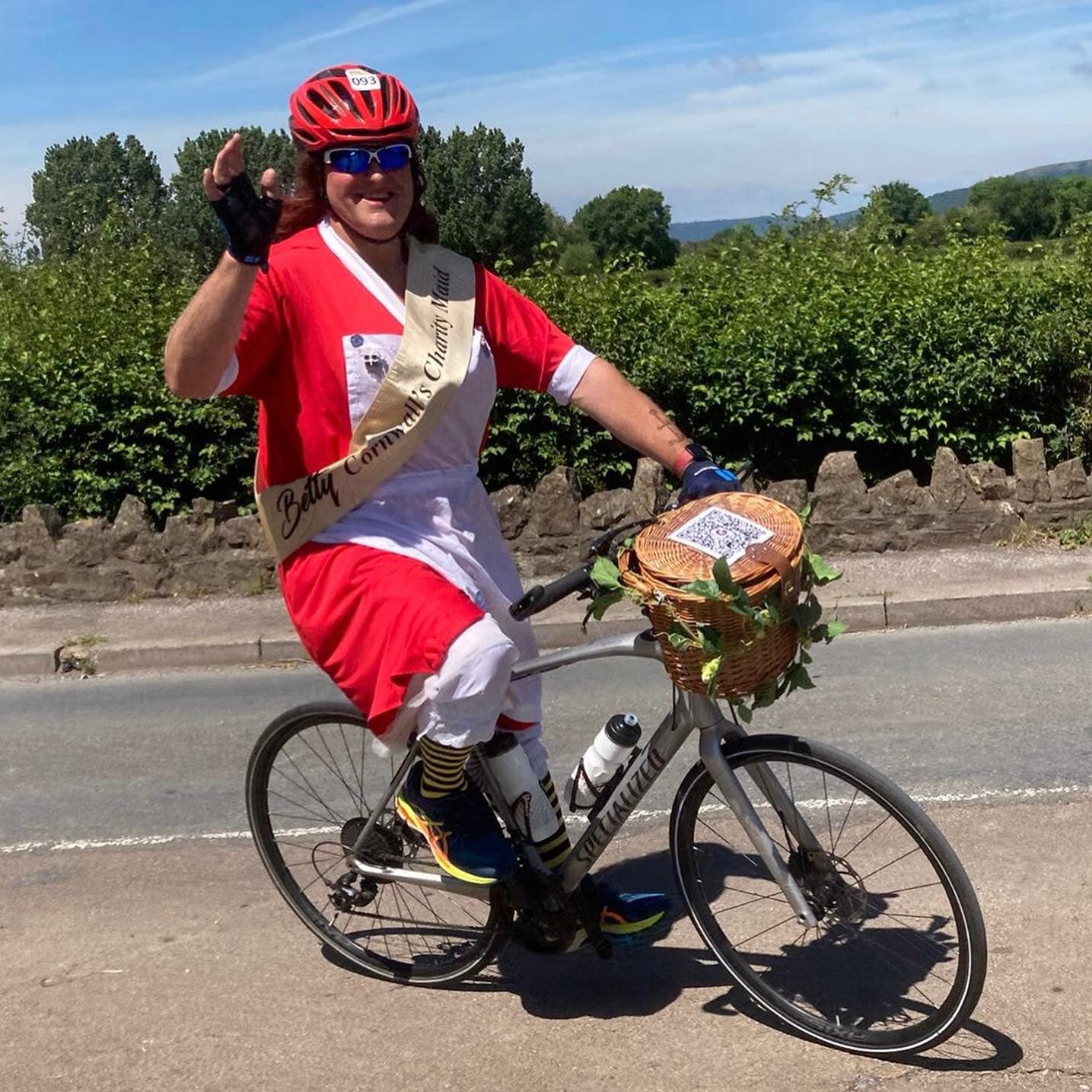 Fred Thomas as Betty Stogs raised tens of thousand of pounds for charities