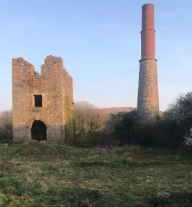 Preserved ruins of Great Work mine, whose principal ores were copper, tin & lead