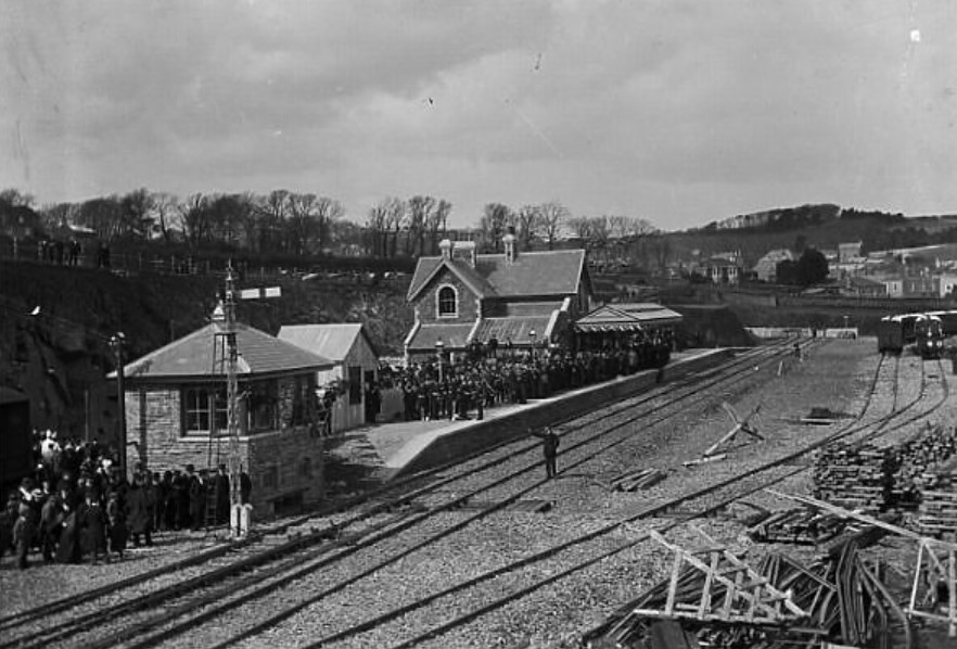 Opening of Padstow railway station 1899 (Royal Cornwall Museum)