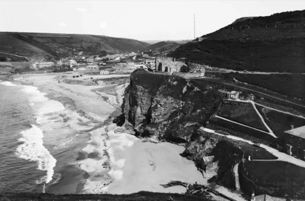 Portreath Beach c1895 by J C Burrow of Camborne