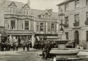 Commercial Square Camborne by W J Bennetts c1910