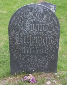 Sir John Betjeman's Memorial at St Enodoc