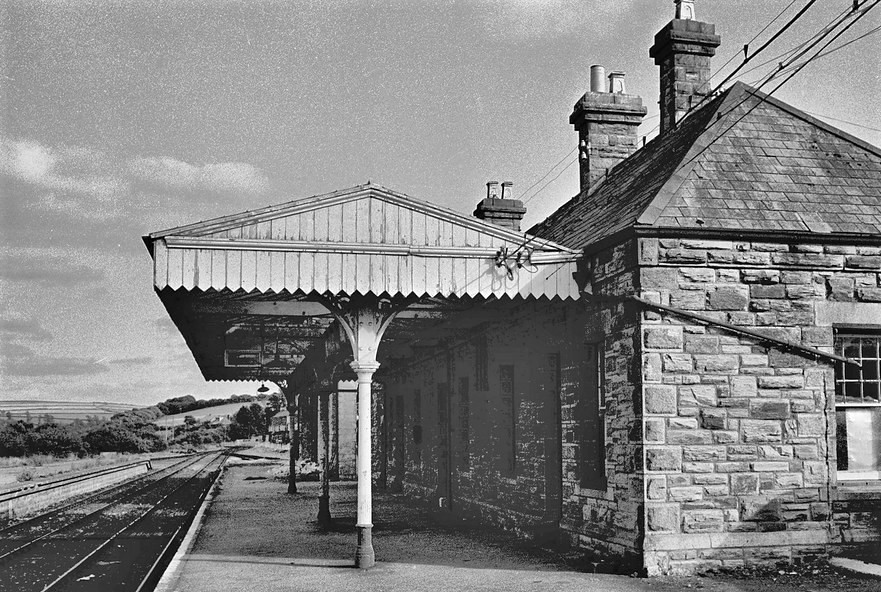 Wadebridge Railway Station in 1975 now the John Betjeman Centre