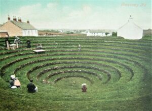 Gwennap Pit as remodeled in 1807 - Postcard early 20th century