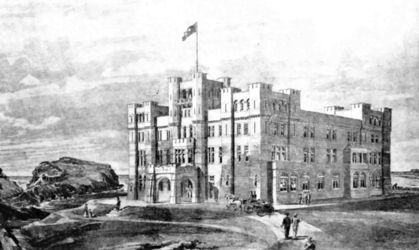 Early depiction of King Arthurs Castle Hotel