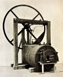 Richard Trevithick's high powered engine and boiler made for Sir Christopher Hawkins of Trewithen