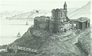 St Mawes Castle c1734 engraving by S & N Buck