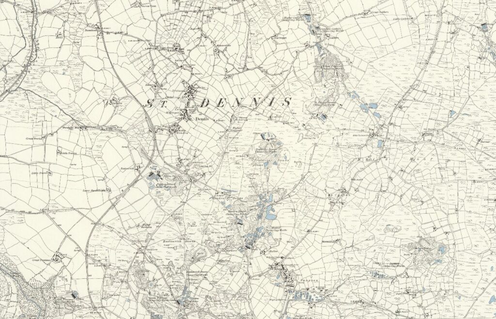St Dennis area map 1879