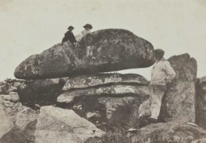 Logan Stone near Zennor in 1858
