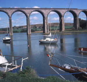 St Germans Quay and Viaduct by Trevor Rickard