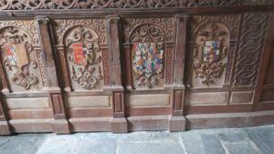 St Wyllow - Historic heraldic panels