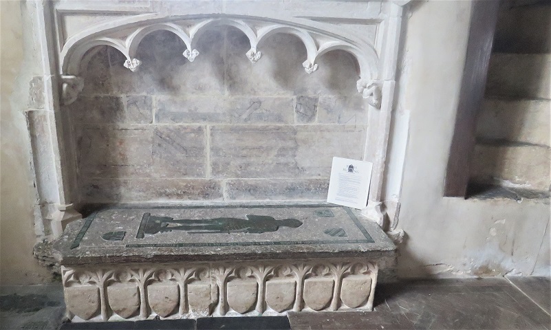 St Wyllow - Mohan tomb with rood screen stairs to right