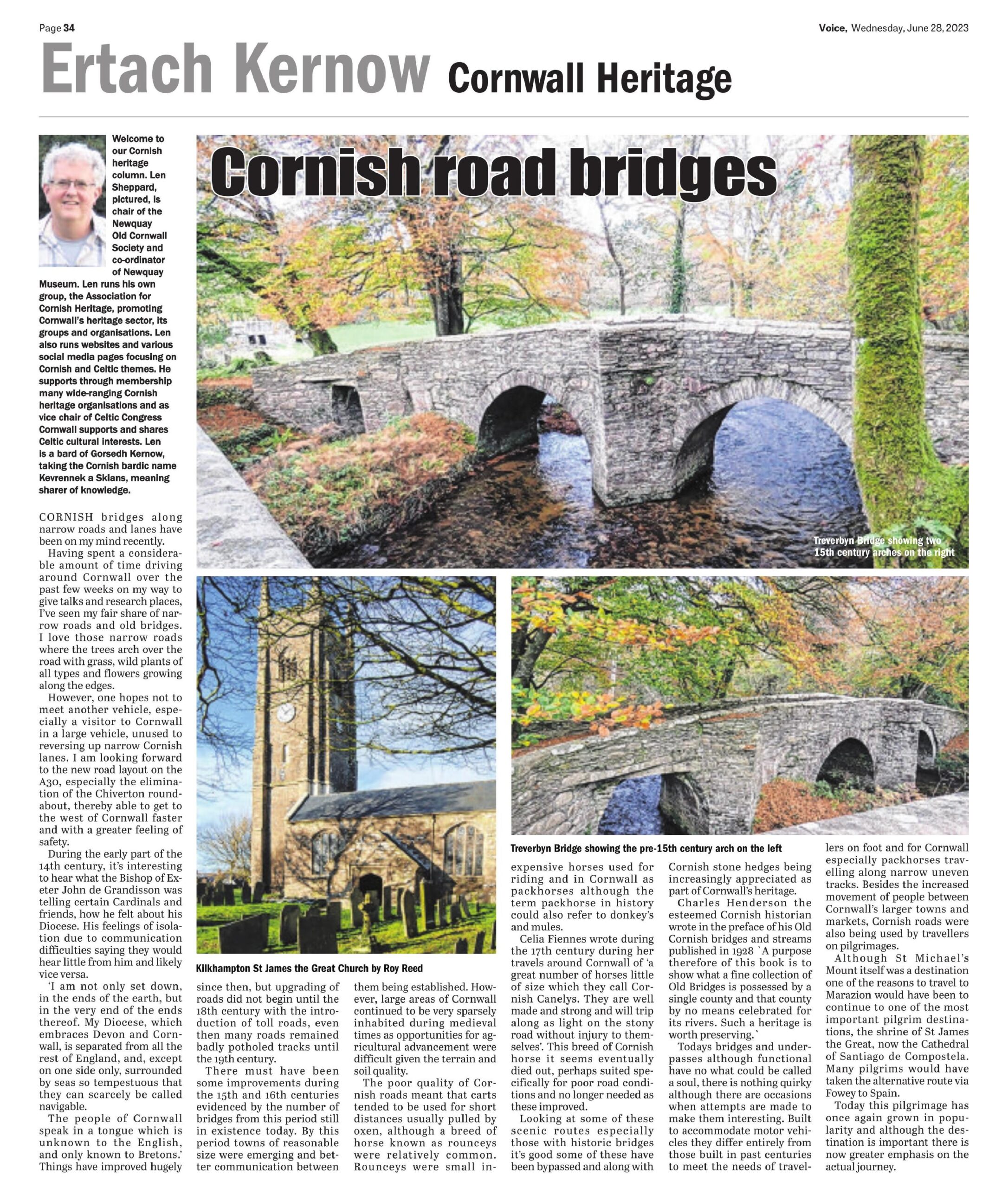 Cornish historic road bridges