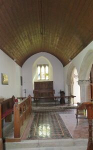 Interior towards alter at Warleggan Church