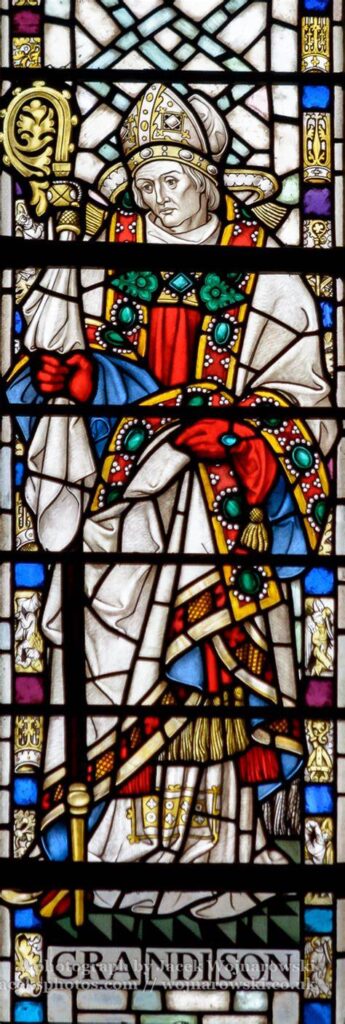 John de Grandisson stained glass window at Exeter Cathedral