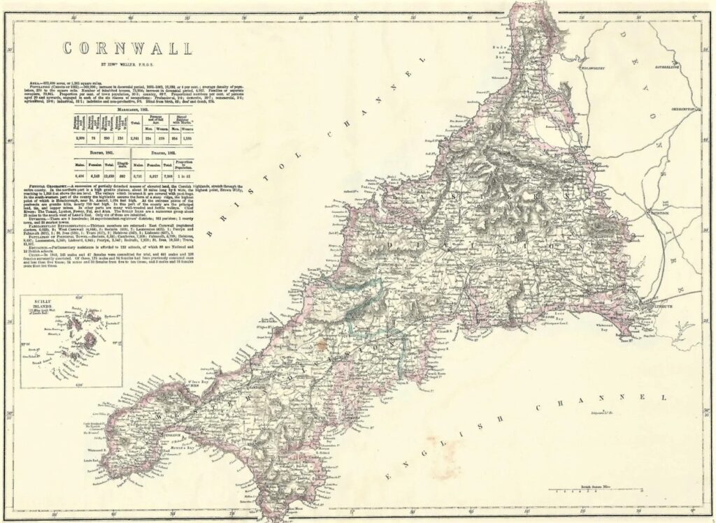 Maps shared census data this one dated 1861