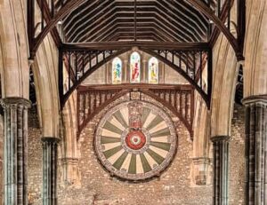 The King Arthur Round Table in Winchester Great Hall