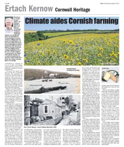 Climate aids Cornish farming