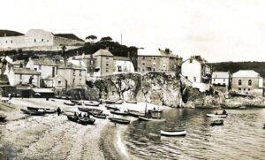 19th century Cawsand with fort