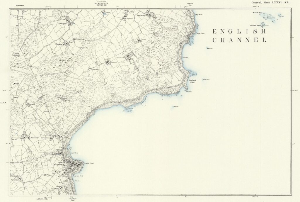 Map Coverack - 1888