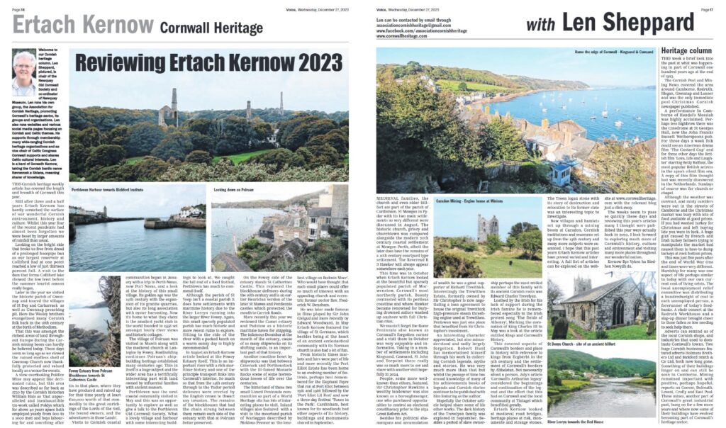 Reviewing Ertach Kernow 2023